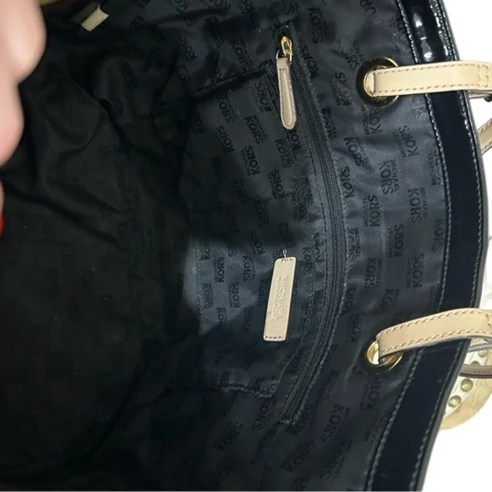 Michael Kors Black Jet‎ Set Patent Tote Maximalist Classic - Picture 12 of 12
